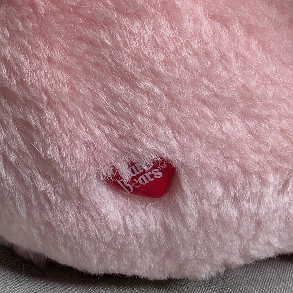 Care Bear Love-A-Lot Bear Vintage 1983 Kenner 13" Pink Plush Heart Belly Patch - Picture 6 of 9